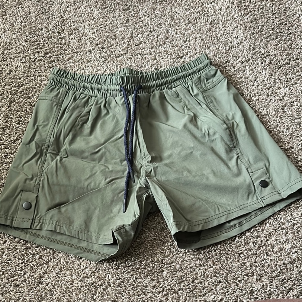 Green Drawstring Shorts